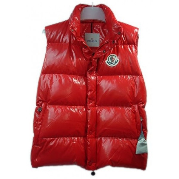 Moncler Uomo Giù gilet rosso uscita M66